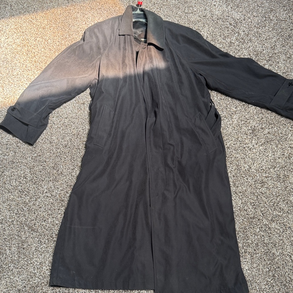 Men's Classic Black Trench Coat